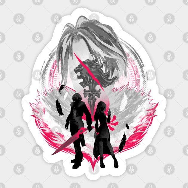 Gunblade Angel Sticker by HyperTwenty